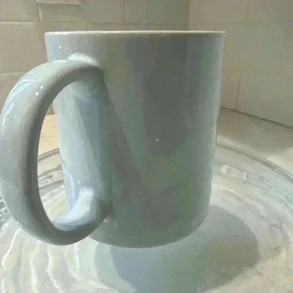 VTG Otagiri Japan White Cat In Window Raised Embossed Curtis Swann Coffee Mug